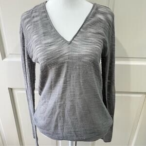 Helmut Lang grey sheer sweater, size M